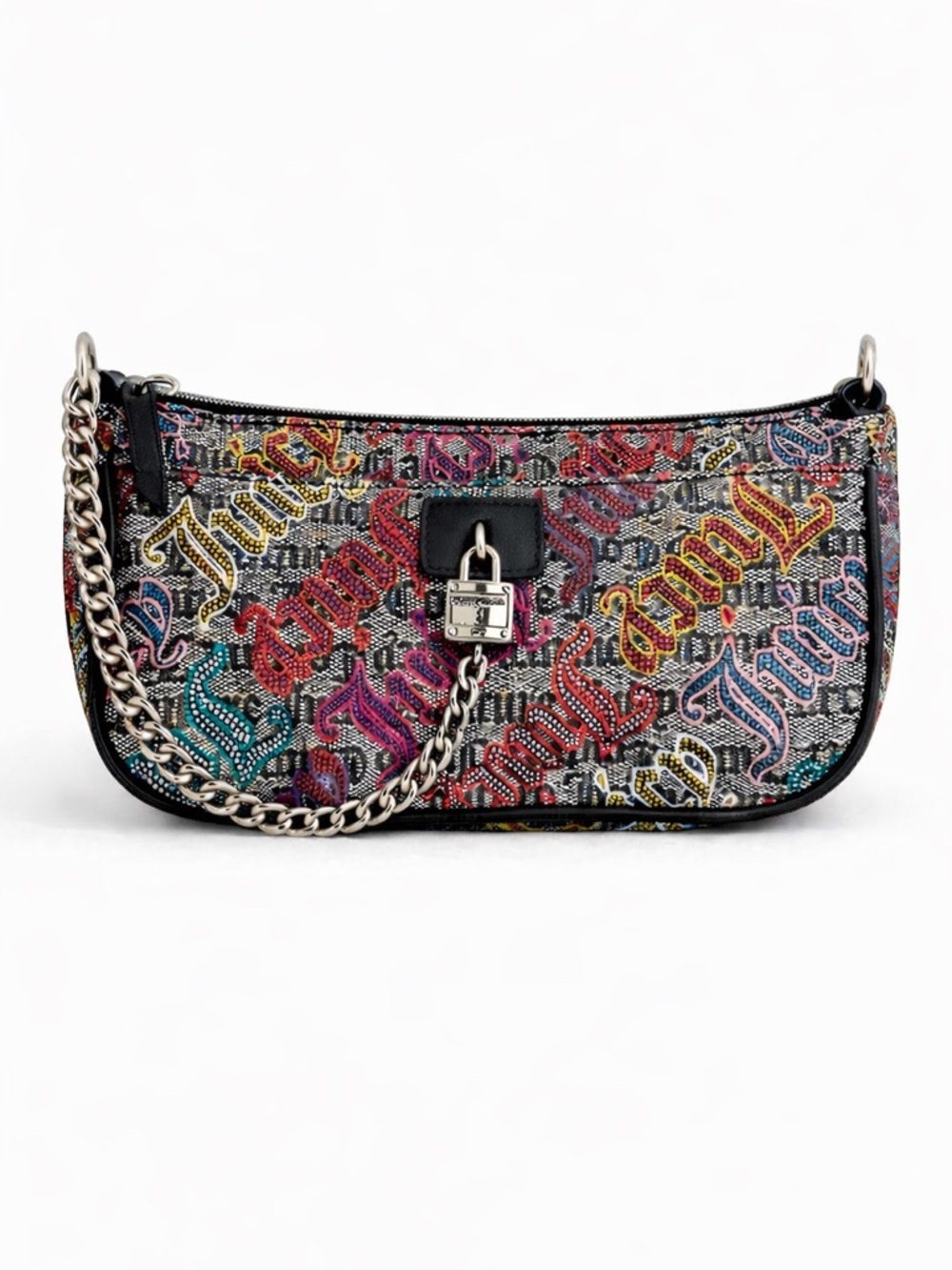 Vintage Y2K Juicy Couture -  Logo Print Chain Shoulder Bag - NWOT